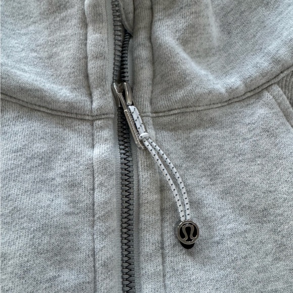 LULULEMON scuba oversized 1/2zip HOODIE light gray XS/S - Picture 7 of 10